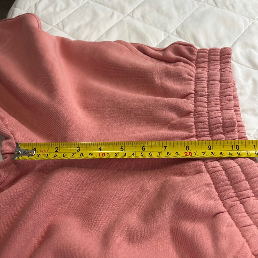 Nike Kids Joggers Sweatpants Pink Cotton Blend Elastic Waist Drawstring Logo M - Picture 7 of 8